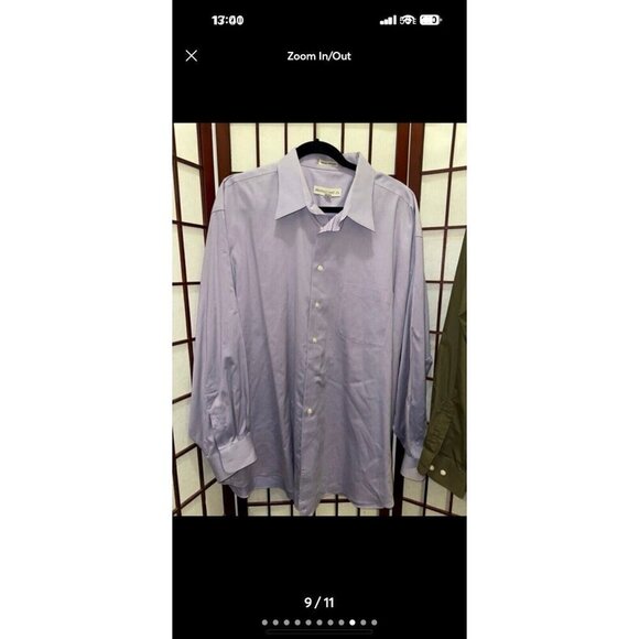 David Taylor PRONOT UOMO Shirts Long Sleeve Dress Button Up Men's 34/35 Lot Of 2 - Picture 10 of 12